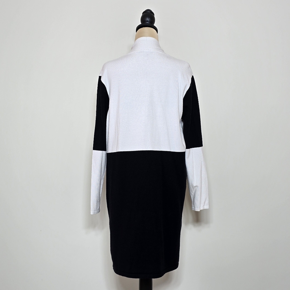 Vila Milano Long Line Colorblock Cardigan - Picture 2 of 5